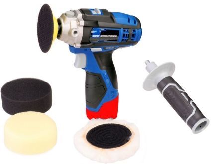 Pulidora a batería de 75 mm. 10.8v (sin batería ni cargador) Pulidora a batería de 75 mm. 10.8v (sin batería ni cargador)