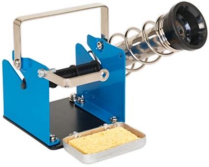 Soporte soldador con dispensador de estaño y limpiador Soporte soldador con dispensador de estaño y limpiador