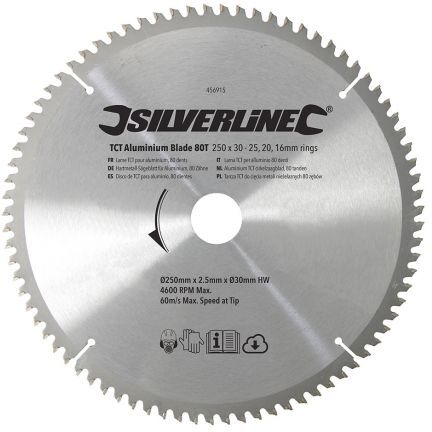 Disco de sierra circular para aluminio. ø 250 mm Disco de sierra circular para aluminio. ø 250 mm