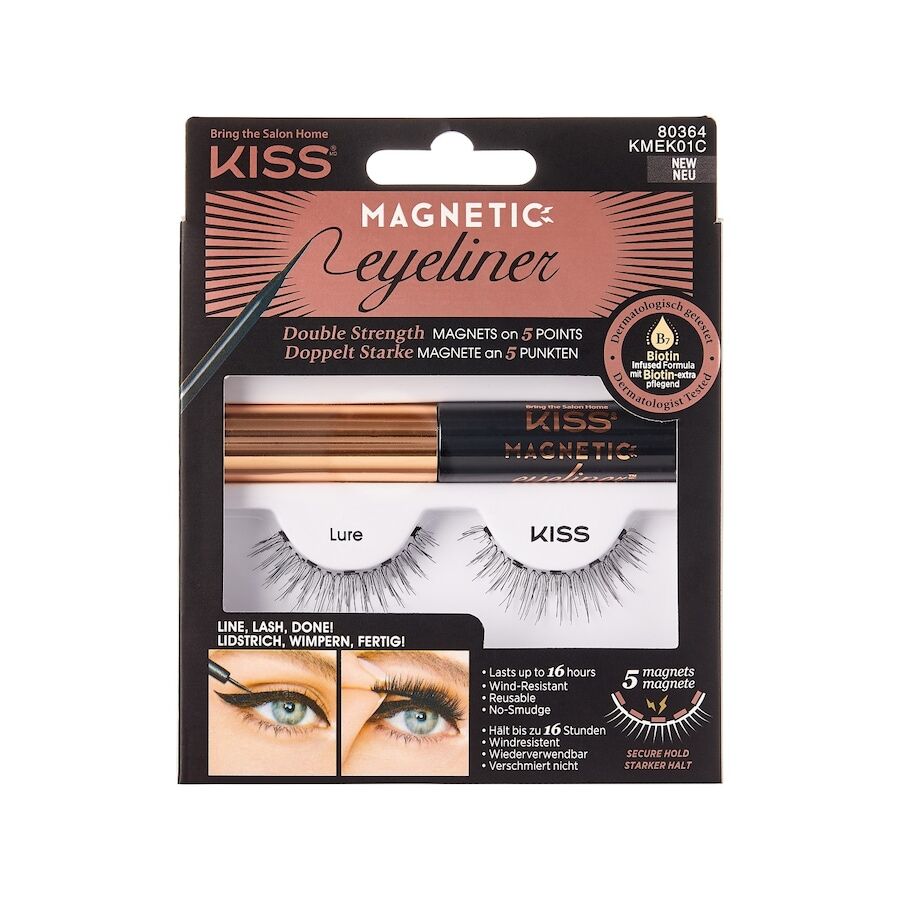 KISS - Magnetic Eyeliner & Lash Kit - Lure Pestañas Postizas 30 g 30 [ES] Gram