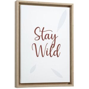 Cuadro Uriana de madera Stay Wild 30 x 42 cm