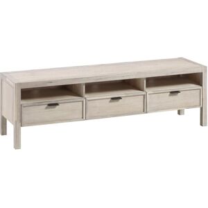 Mueble de TV Alen de madera maciza de acacia 165 x 50 cm