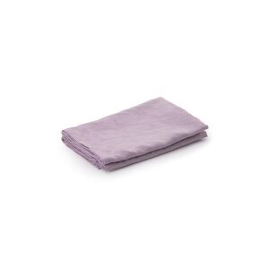 Set Idalmis de 2 servilletas de algodón y lino lila