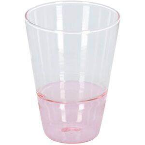 Vaso Fiorina de vidrio rosa y transparente