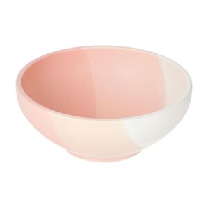 Bol grande Sayuri de porcelana rosa y blanco