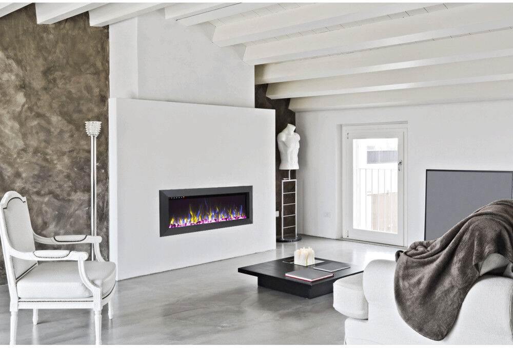 Kamin Klaus SL CHIMENEA ELÉCTRICA CON MARCO METAL NEGRO MUNICH 60 153cm Kamin Klaus SL CHIMENEA ELÉCTRICA CON MARCO METAL NEGRO MUNICH 60 153cm