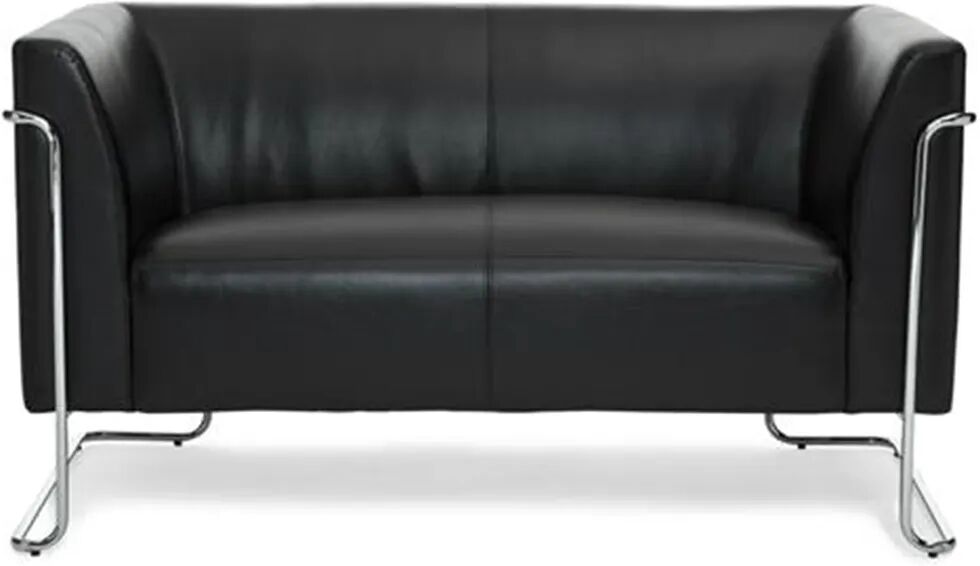 Hjh Sofa 2 plazas de diseño CURACAO, muy Ámplio y Acolchado, Varios colores, en Negro