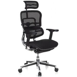 Hjh Silla de oficina Ergonómica ERGOMAX, Ajustable color negro