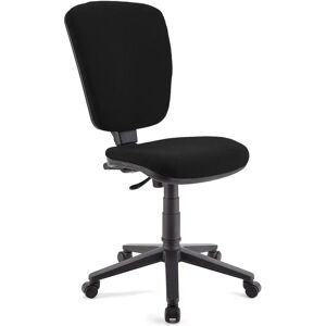 Ofisillas Silla de oficina CALIPSO SIN BRAZOS, respaldo ajustable, en tela negro