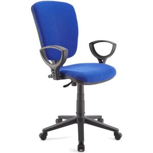 Ofisillas Silla de oficina CALIPSO, respaldo ajustable, en tela azul