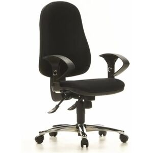 Hjh Silla ergonómica SYDNEY 8h, topstar, base aluminio, negro