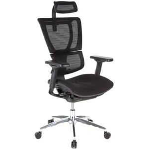 Hjh Sillón ergonómico NEPTUNO regulable 100%, color negro