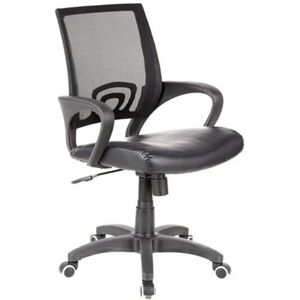 Hjh Silla de oficina VISTO con asiento acolchado, en negro