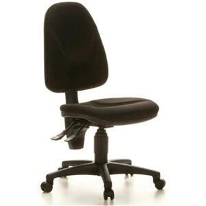 Hjh Silla Ergonómica POINT, Homologada para 8 horas, Sin Brazos, Asiento Ergonómico, en Negro