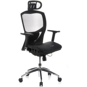 Hjh Silla ergonomica VENUS PRO totalmente ajustable en malla negra