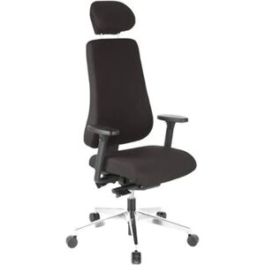 Hjh Silla ergonómica PROTEC 400 uso 8h, ajustable, negra