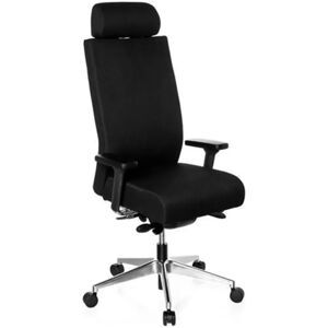 Hjh Sillón de dirección PROTEC XXL uso 8h, acolchado, en negro