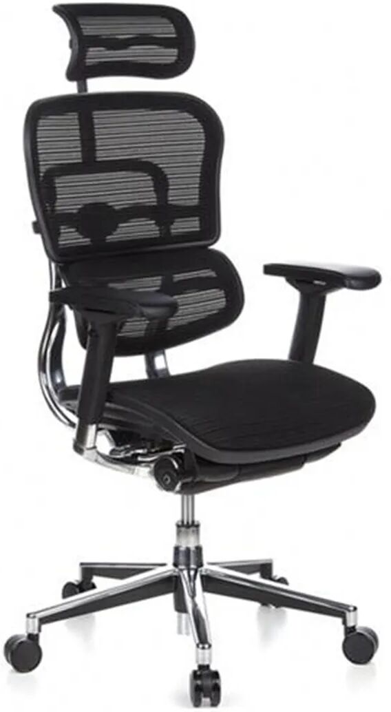 Hjh Silla de oficina Ergonómica ERGOMAX, Ajustable color negro