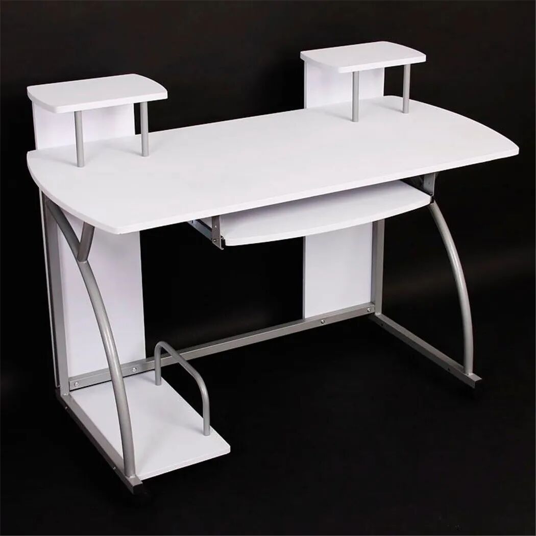 Ofisillas Mesa de ordenador OHIO PRO, bandeja teclado, blanca, 115x55