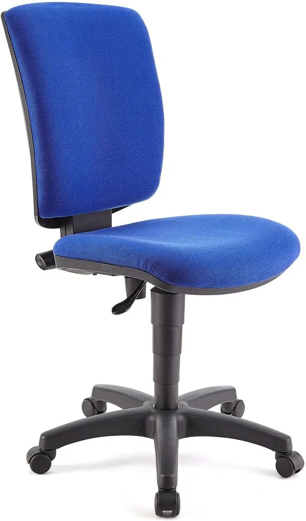 Ofisillas Silla de oficina ATLAS SIN BRAZOS, respaldo ajustable, en tela azul