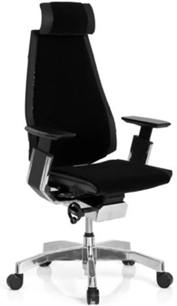 Hjh Silla ergonómica HADES tela, 100% ajustable, en negro