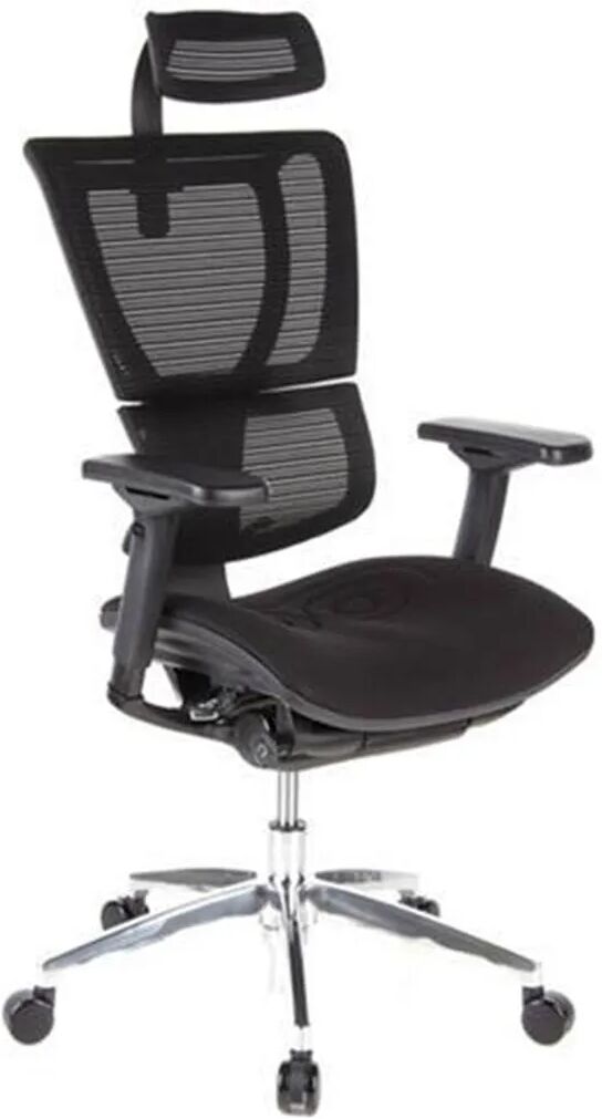 Hjh Sillón ergonómico NEPTUNO regulable 100%, color negro