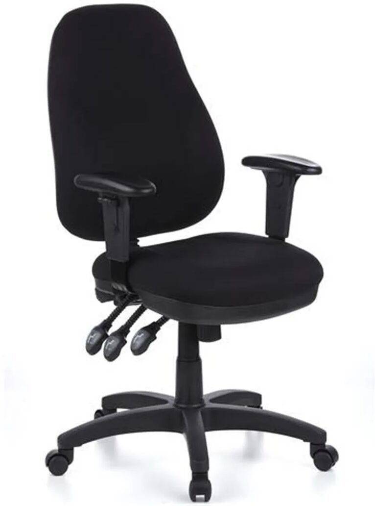 Hjh Silla ergonómica ZENIT PRO uso 8h, regulable, negra