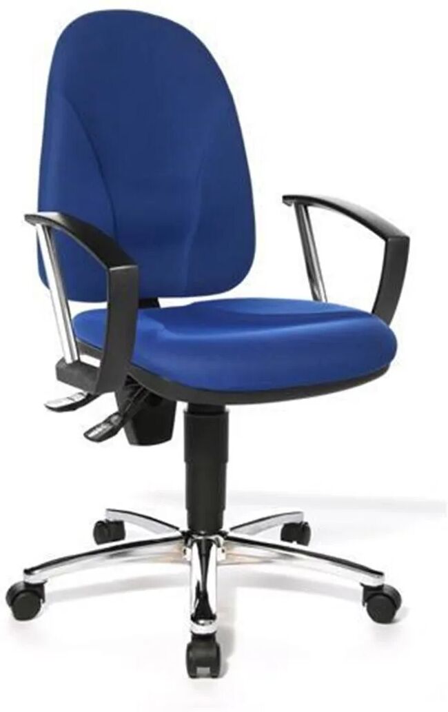 Hjh Silla Ergonómica POINT 20, Homologada para 8 horas, Elegantes  Brazos, en Azul