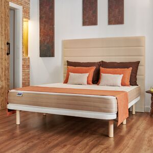 Maxcolchon Base Tapizada Partida 3D 80x190 Madera Blanca