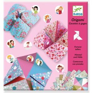 Origami - Comecocos de papel Flores DJECO rosa