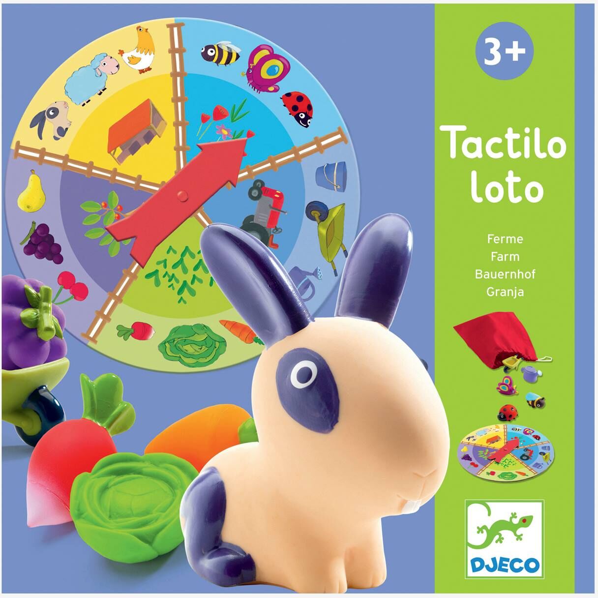 Tactilo Loto Granja DJECO multicolor