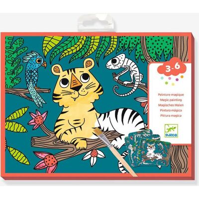 Pintura mágica para descubrir de la jungla DJECO verde Pintura mágica para descubrir de la jungla DJECO verde
