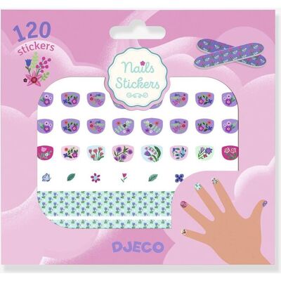 60 pegatinas para las uñas - DJECO rosa 60 pegatinas para las uñas - DJECO rosa