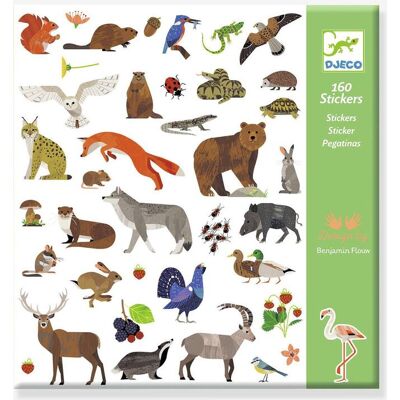 160 pegatinas Fauna DJECO verde 160 pegatinas Fauna DJECO verde