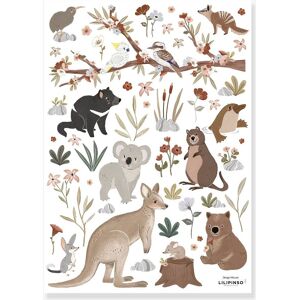 Pegatinas Animales de Australia Lilydale LILIPINSO gris