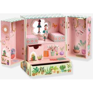 Caja de Música Flores - DJECO rosa estampado Caja de Música Flores - DJECO rosa estampado