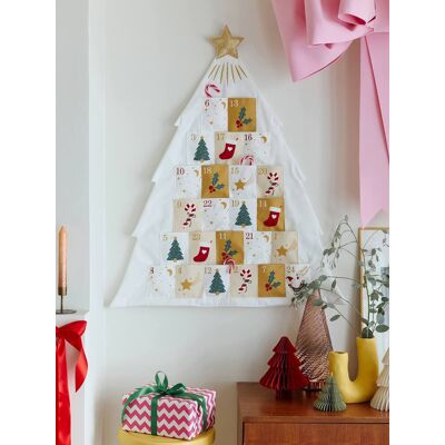 VERTBAUDET Calendario de adviento Árbol de Navidad blanco blanco VERTBAUDET Calendario de adviento Árbol de Navidad blanco blanco