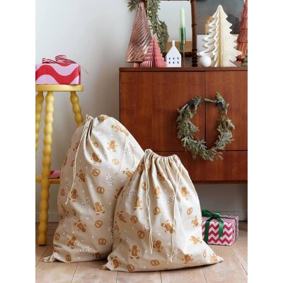 VERTBAUDET Saco de regalo de Navidad Moony canela VERTBAUDET Saco de regalo de Navidad Moony canela