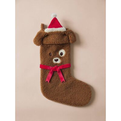 VERTBAUDET Calcetín de Navidad para animal chocolate VERTBAUDET Calcetín de Navidad para animal chocolate