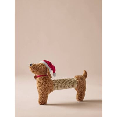 VERTBAUDET Juguete de perro teckel de Navidad chocolate VERTBAUDET Juguete de perro teckel de Navidad chocolate