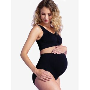 CARRIWELL Braguita alta de embarazo negro medio liso