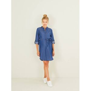 VERTBAUDET Vestido para embarazo de denim ligero azul oscuro lavado VERTBAUDET Vestido para embarazo de denim ligero azul oscuro lavado