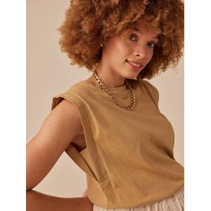 Camiseta sin mangas con hombreras para embarazo Envie de Fraise amarillo Camiseta sin mangas con hombreras para embarazo Envie de Fraise amarillo