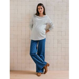 VERTBAUDET Camiseta marinera de manga larga para embarazo y lactancia verde pino VERTBAUDET Camiseta marinera de manga larga para embarazo y lactancia verde pino