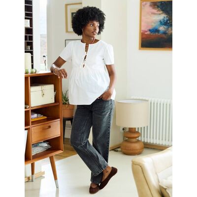 VERTBAUDET Blusa de lactancia y embarazo blanco VERTBAUDET Blusa de lactancia y embarazo blanco
