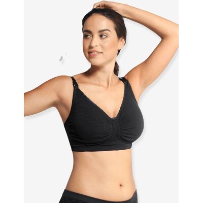 Sujetador acolchado de embarazo y lactancia sin costuras GelWire® CARRIWELL negro medio liso Sujetador acolchado de embarazo y lactancia sin costuras GelWire® CARRIWELL negro medio liso