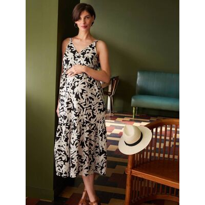 ENVIE DE FRAISE Vestido largo con tirantes para embarazo negro ENVIE DE FRAISE Vestido largo con tirantes para embarazo negro