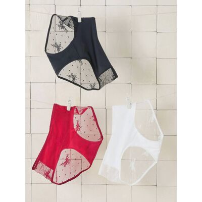 VERTBAUDET Pack de 3 braguitas de lactancia de encaje bordado burdeos VERTBAUDET Pack de 3 braguitas de lactancia de encaje bordado burdeos