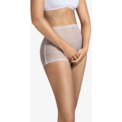 Pack de 4 braguitas reutilizables CARRIWELL blanco claro liso Pack de 4 braguitas reutilizables CARRIWELL blanco claro liso