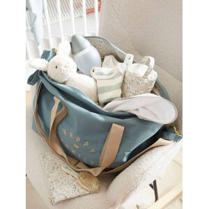 VERTBAUDET Bolso cambiador fin de semana «La vie est pleine de surprises» verde medio liso con motivos VERTBAUDET Bolso cambiador fin de semana «La vie est pleine de surprises» verde medio liso con motivos